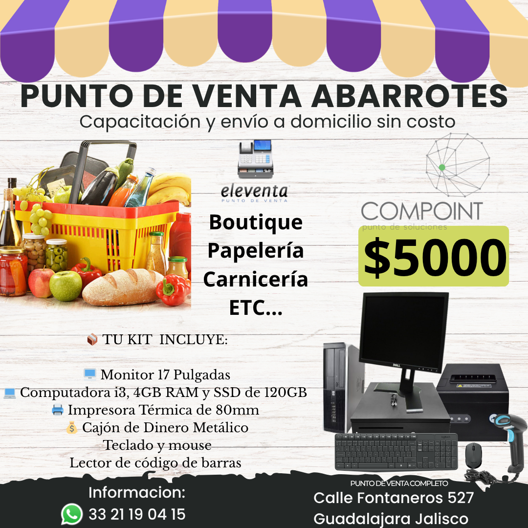 kit punto de venta abarrotes BASIC (semi)