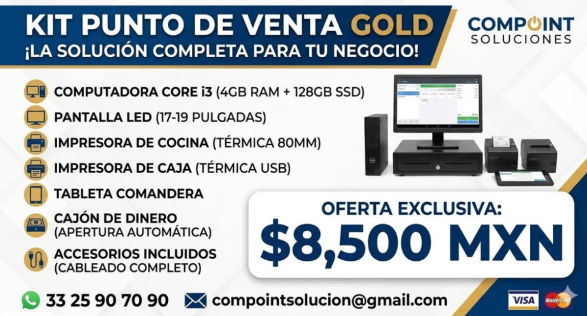 Kit Puto de venta Gold