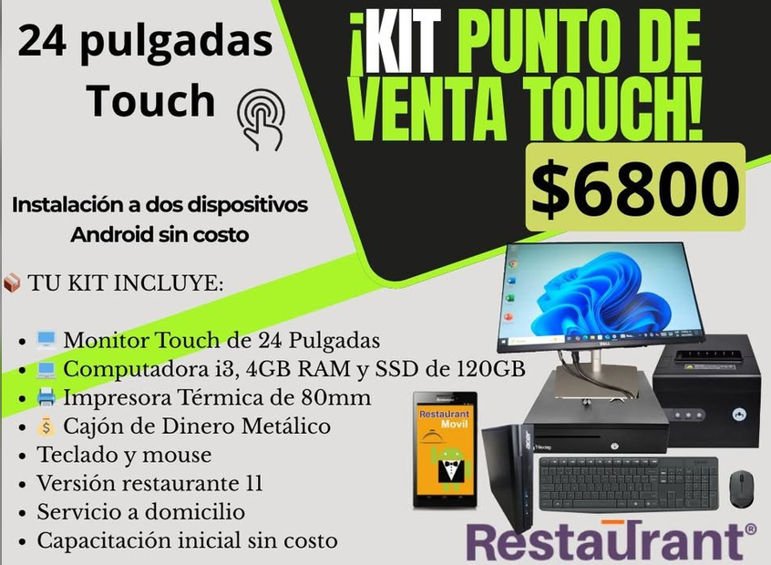Kit punto de venta touch 24